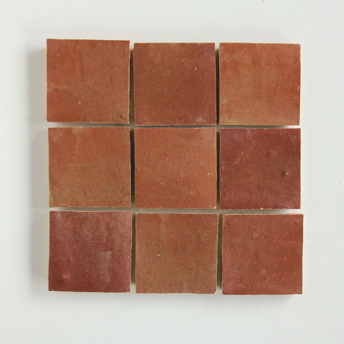 Moroccan Zellige Square Rust by Tiles of Ezra