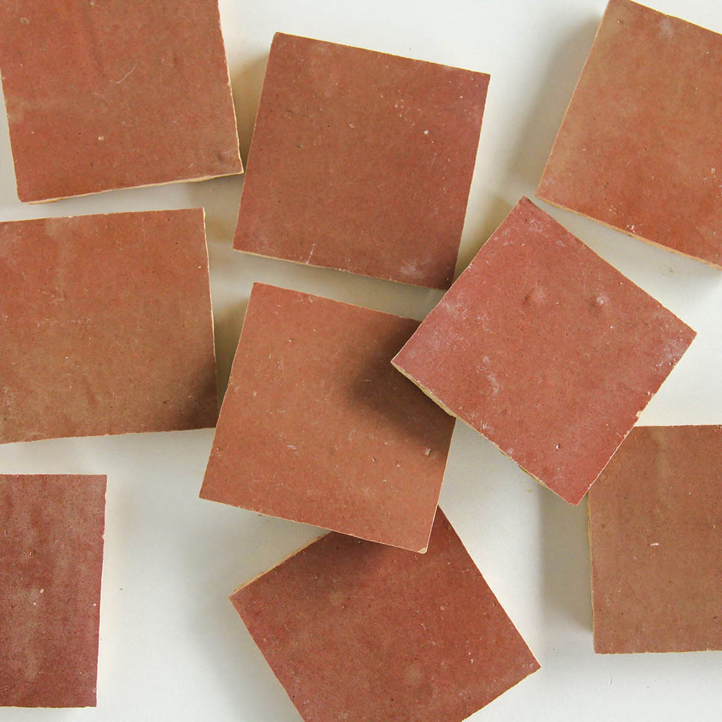 Moroccan Zellige Square Rust by Tiles of Ezra