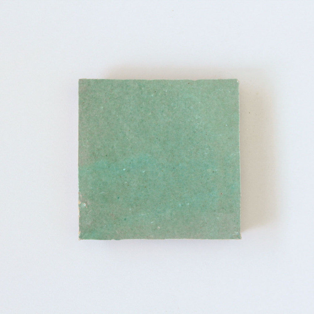 Moroccan Zellige Square Avocado by Tiles of Ezra
