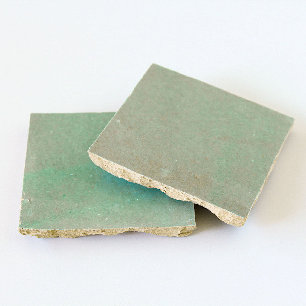 Moroccan Zellige Square Avocado by Tiles of Ezra