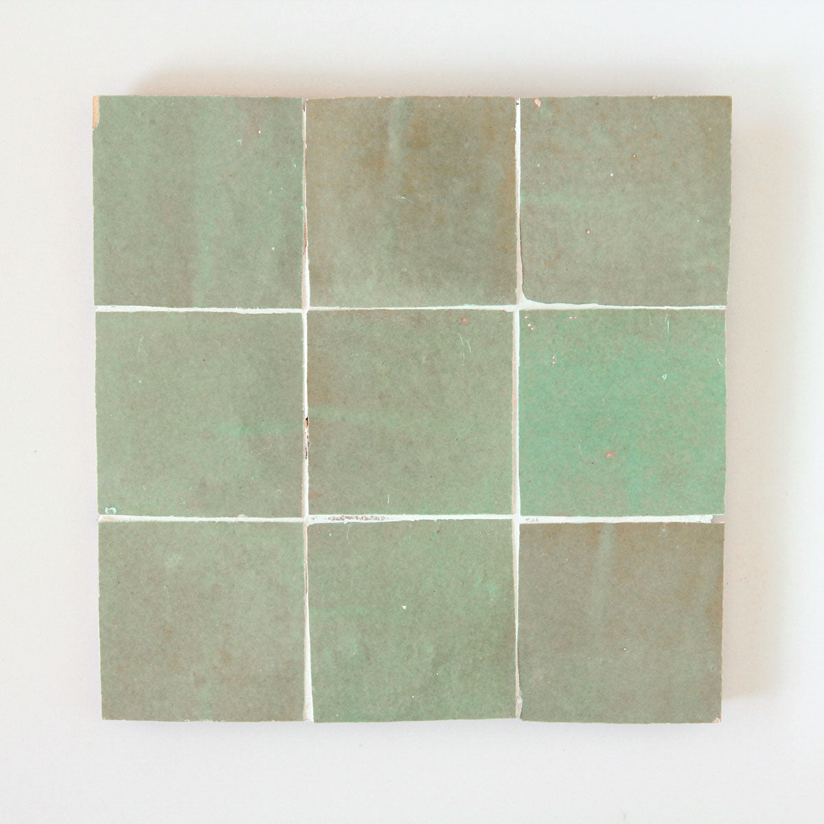 Moroccan Zellige Square Avocado by Tiles of Ezra