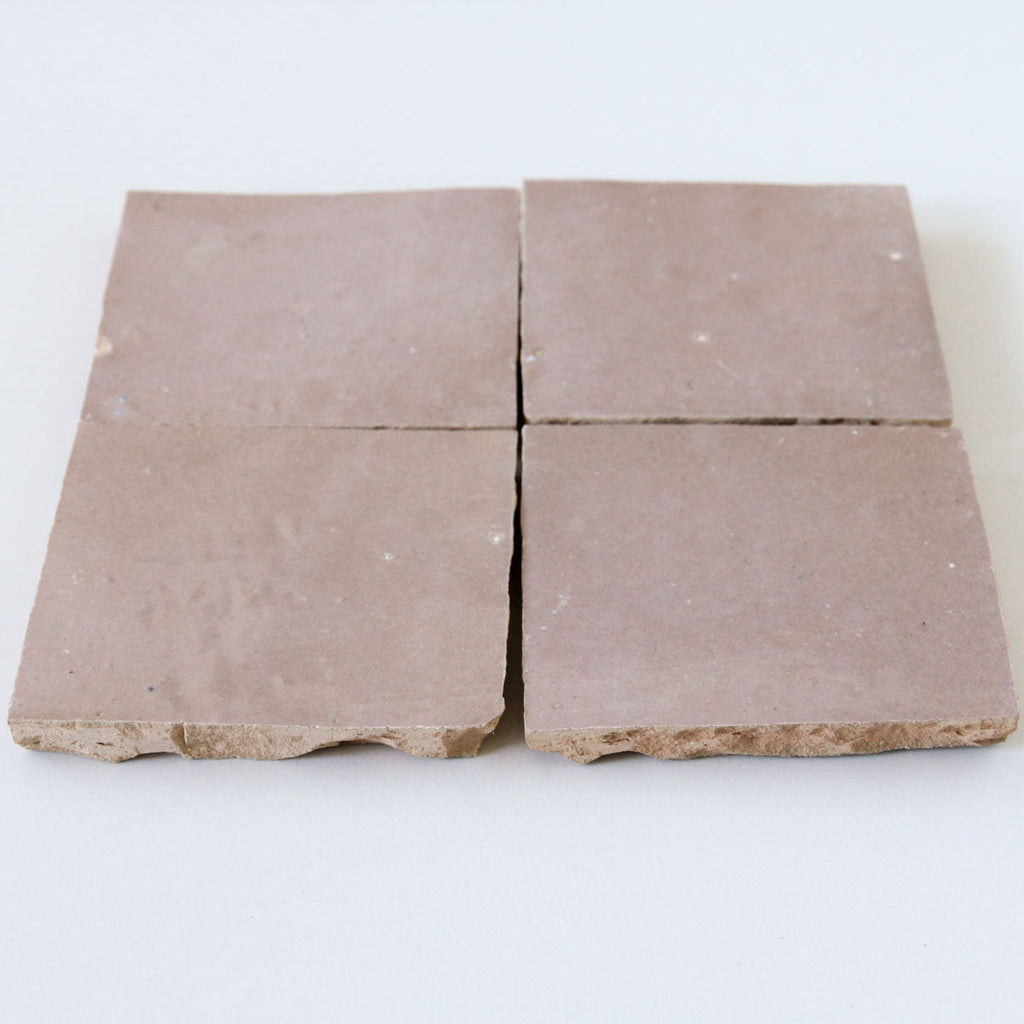 Moroccan Zellige Square Moroccan Pink by Tiles of Ezra
