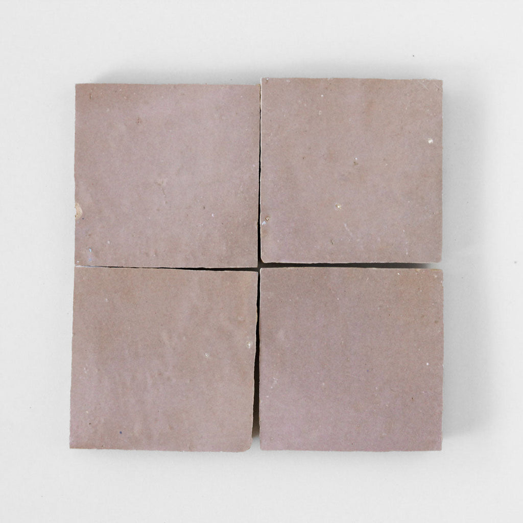 Moroccan Zellige Square Moroccan Pink by Tiles of Ezra