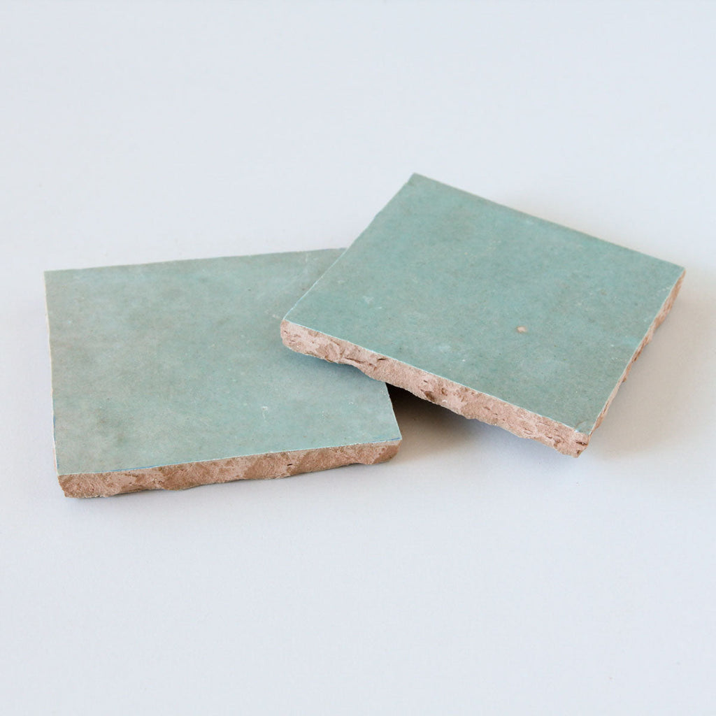Moroccan Zellige Square Moss by Tiles of Ezra