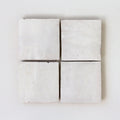 Moroccan Zellige Square Snow by Tiles of Ezra