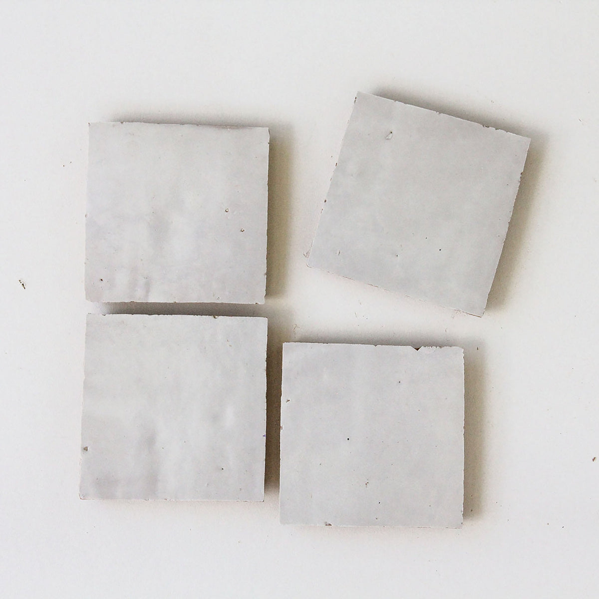 Moroccan Zellige Square Snow by Tiles of Ezra