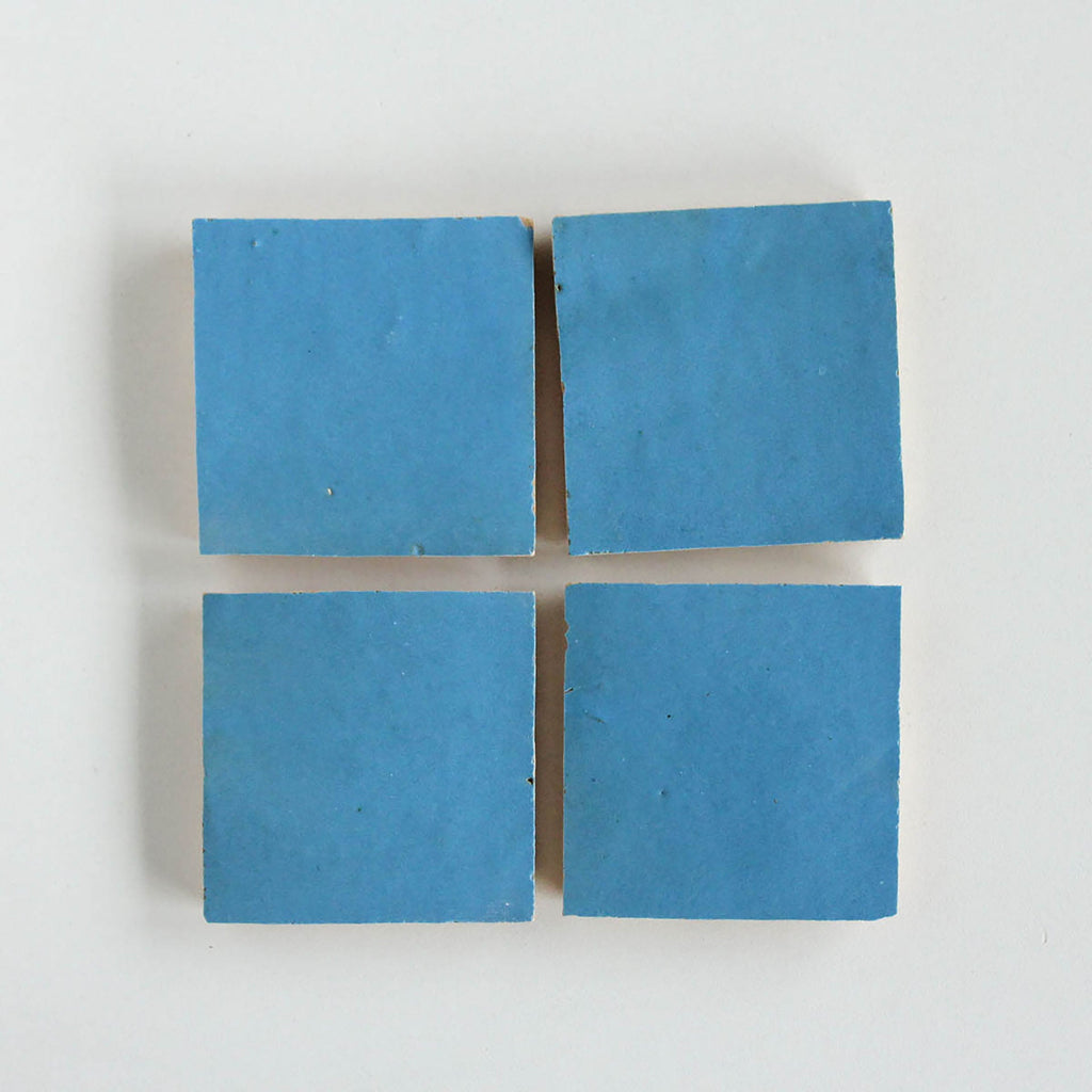 Moroccan Zellige Square Teal by Tiles of Ezra