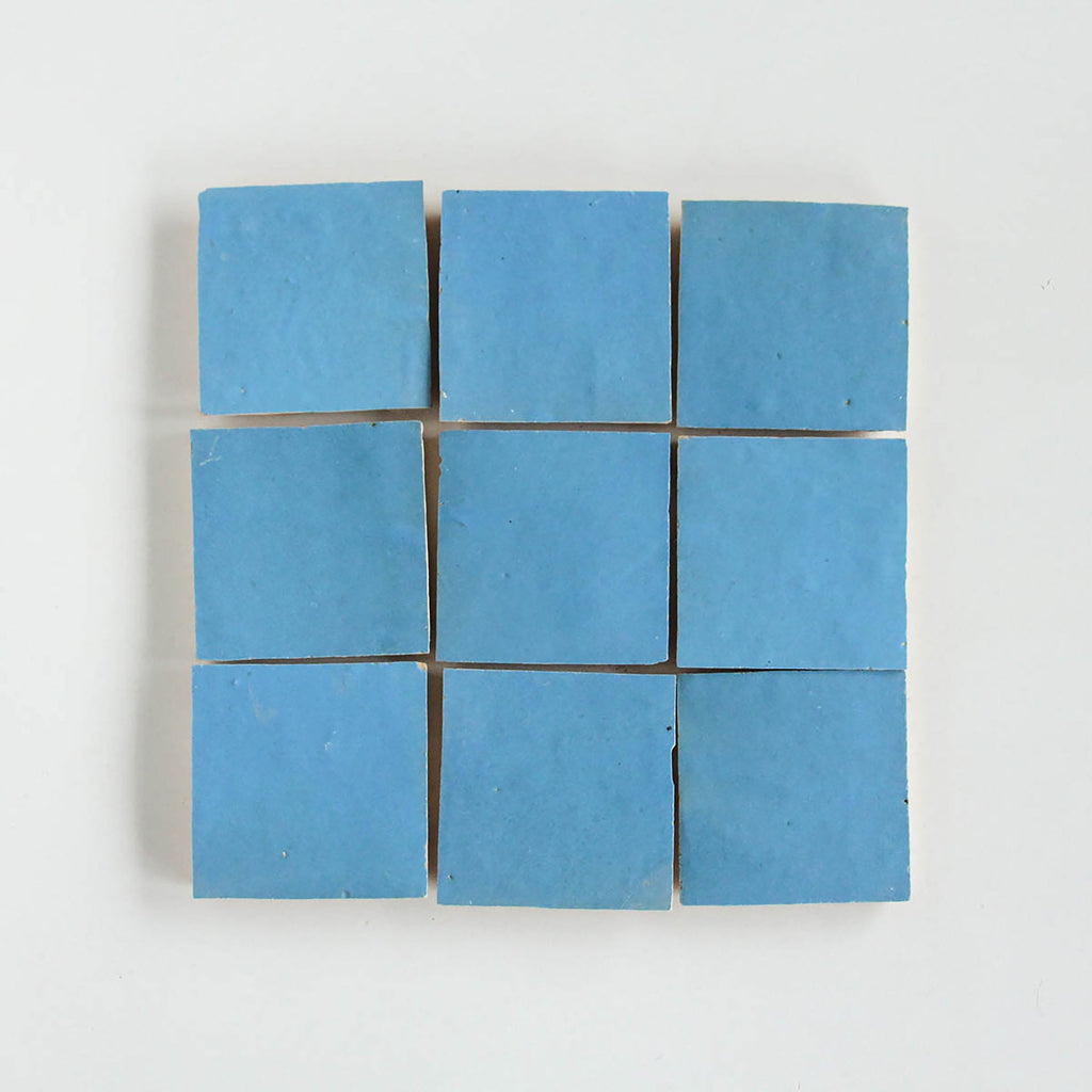 Moroccan Zellige Square Teal by Tiles of Ezra