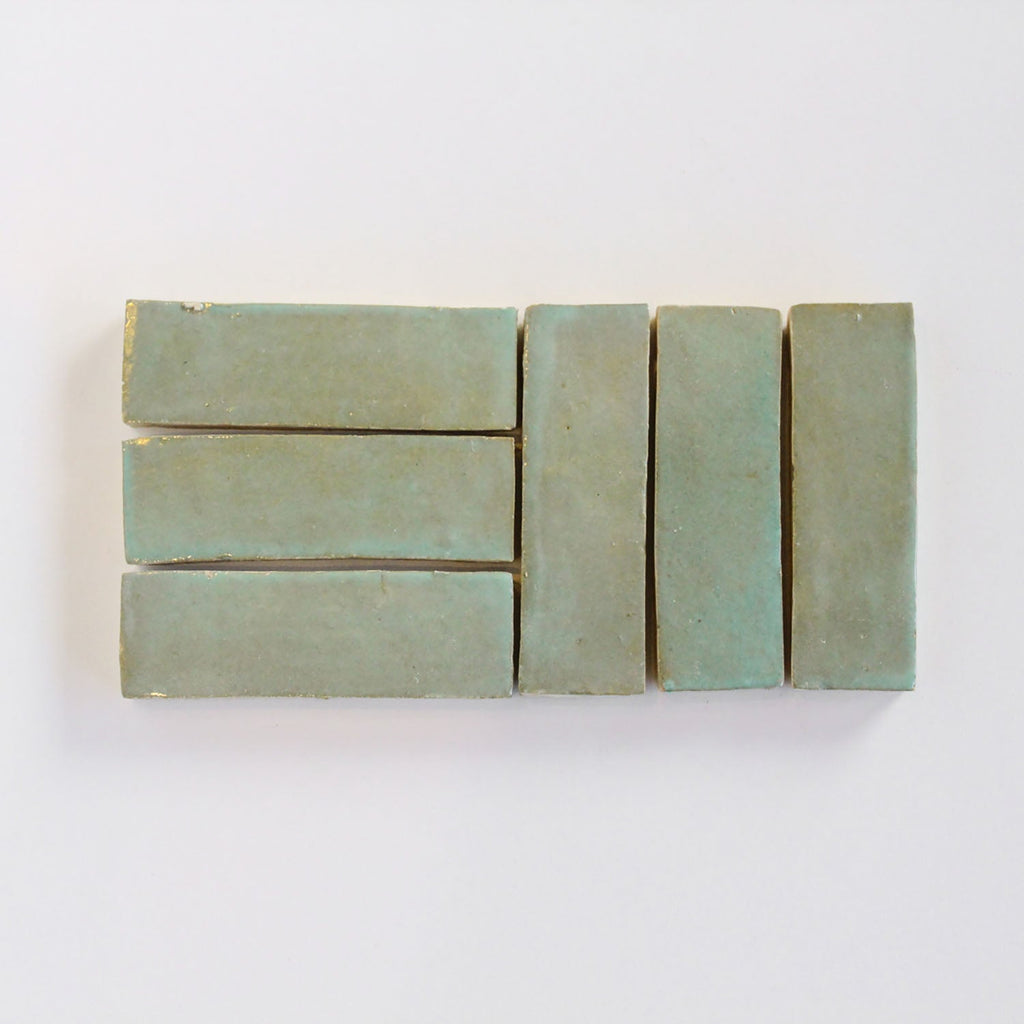 Moroccan Zellige Thin Bejmat Avocado by Tiles of Ezra