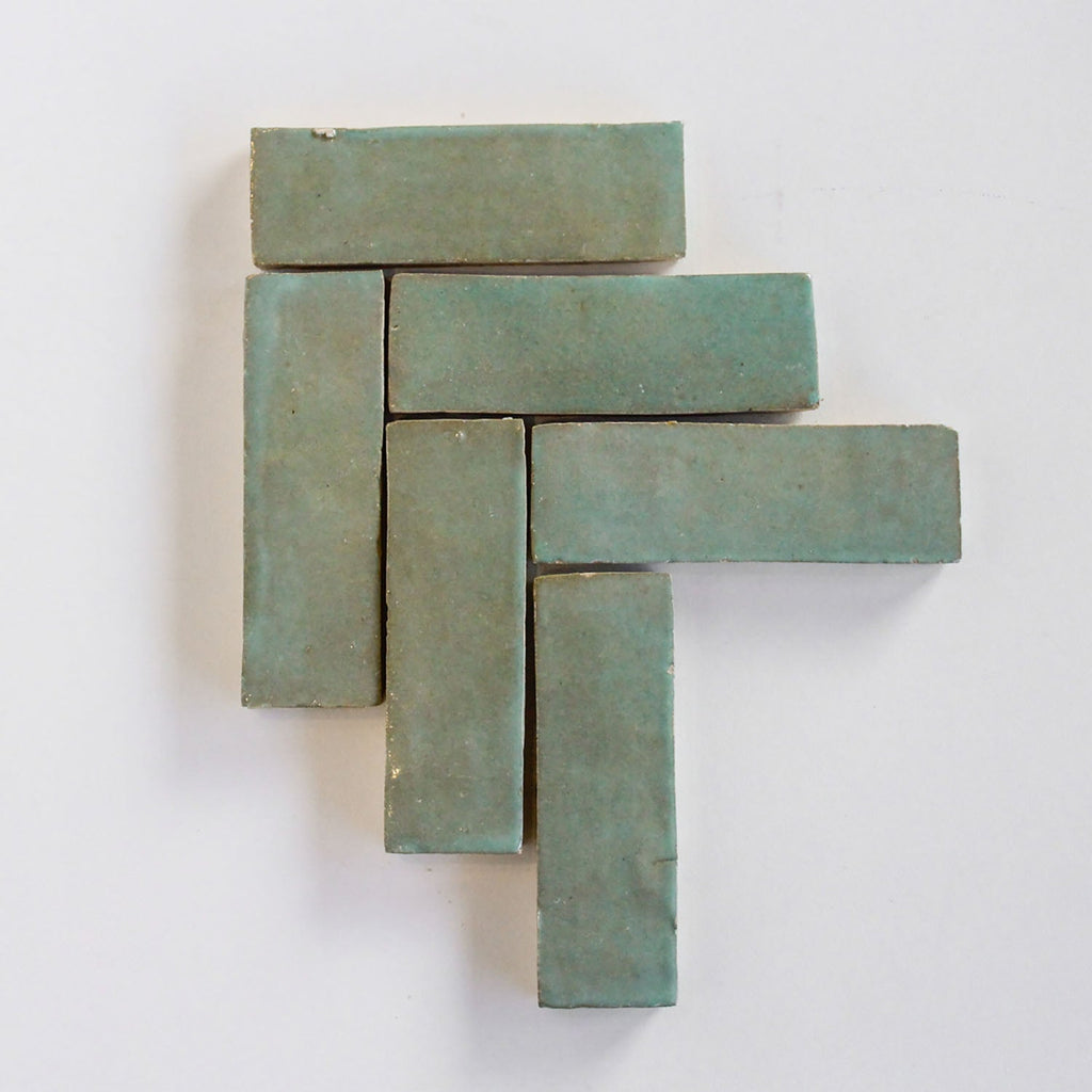 Moroccan Zellige Thin Bejmat Avocado by Tiles of Ezra