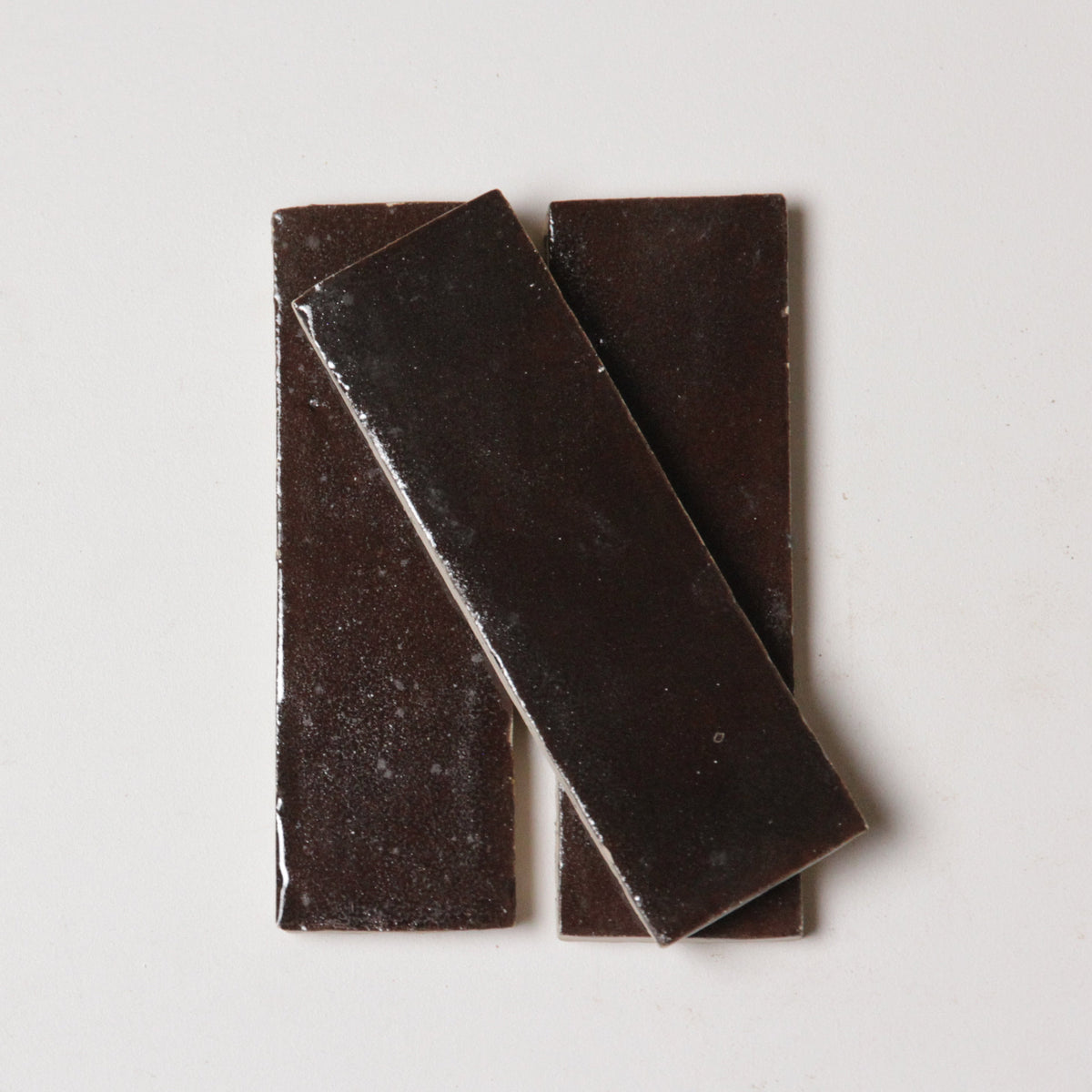 Moroccan Zellige Thin Bejmat Chocolate by Tiles of Ezra