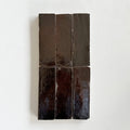 Moroccan Zellige Thin Bejmat Chocolate by Tiles of Ezra