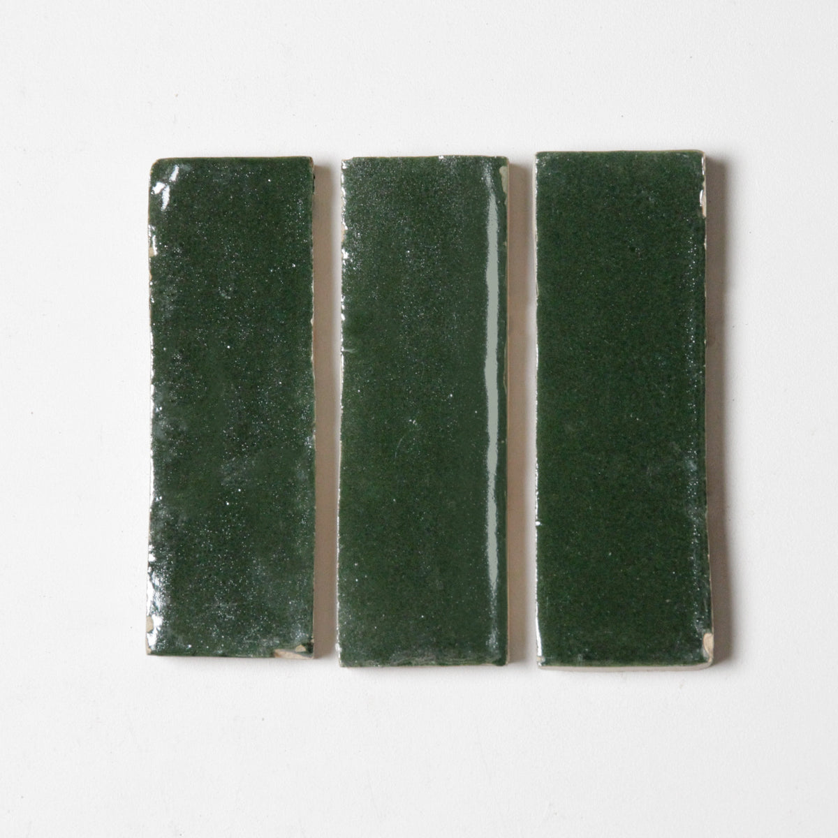 Moroccan Zellige Thin Bejmat Dark Green by Tiles of Ezra
