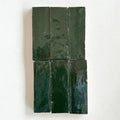 Moroccan Zellige Thin Bejmat Dark Green by Tiles of Ezra