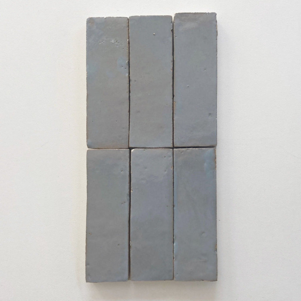 Moroccan Zellige Thin Bejmat Duck Egg Blue by Tiles of Ezra