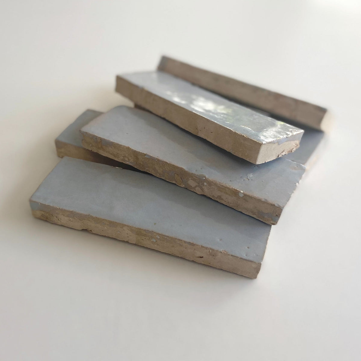 Moroccan Zellige Thin Bejmat Duck Egg Blue by Tiles of Ezra