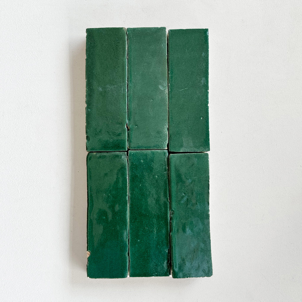 Moroccan Zellige Thin Bejmat Forest by Tiles of Ezra