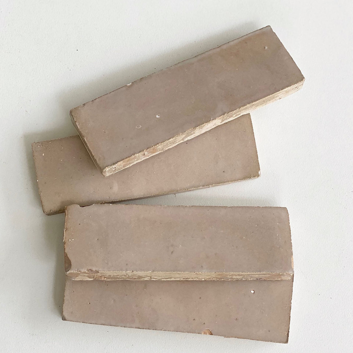 Moroccan Zellige Thin Bejmat Latte by Tiles of Ezra