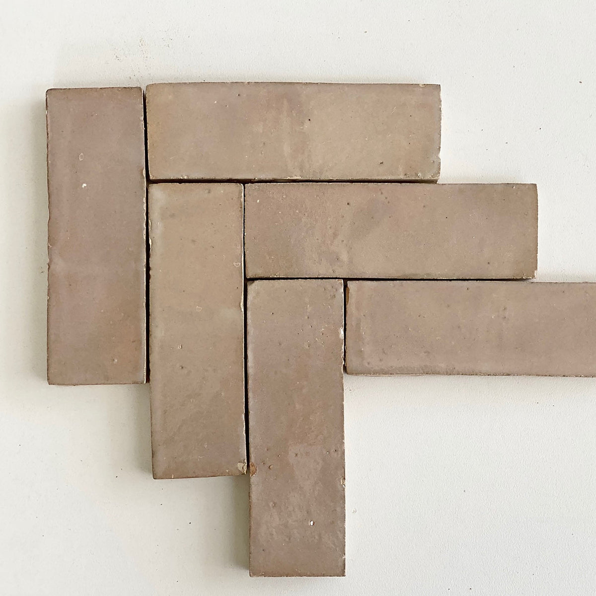 Moroccan Zellige Thin Bejmat Latte by Tiles of Ezra
