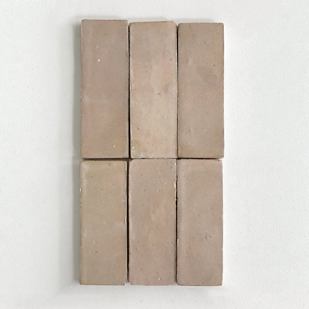 Moroccan Zellige Thin Bejmat Latte by Tiles of Ezra