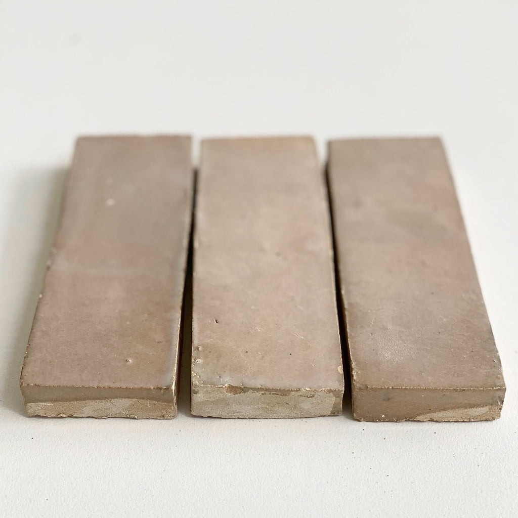 Moroccan Zellige Thin Bejmat Latte by Tiles of Ezra