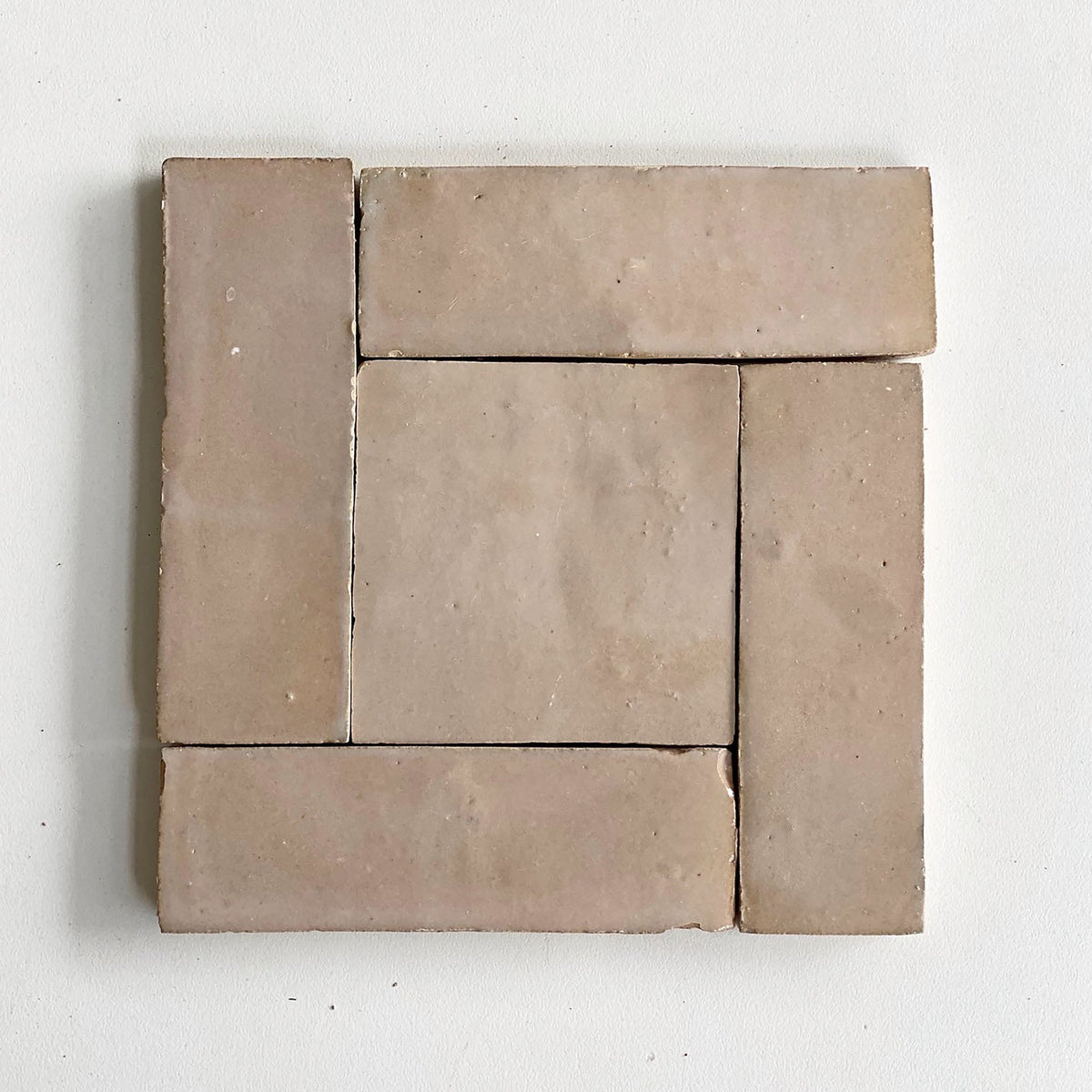 Moroccan Zellige Thin Bejmat Latte by Tiles of Ezra