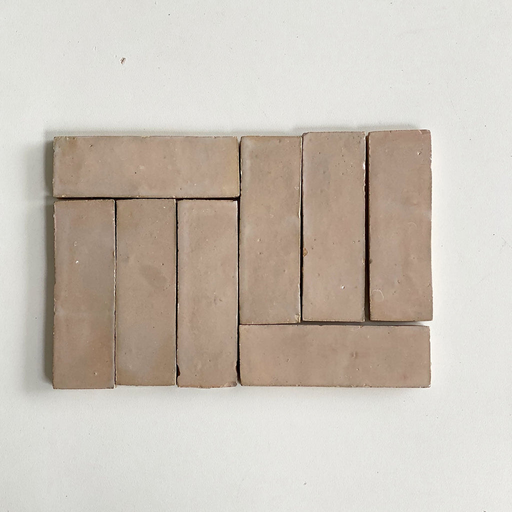 Moroccan Zellige Thin Bejmat Latte by Tiles of Ezra