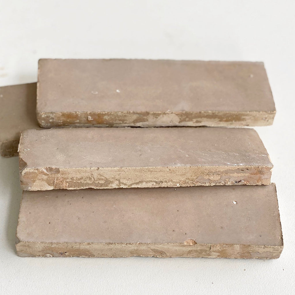 Moroccan Zellige Thin Bejmat Latte by Tiles of Ezra