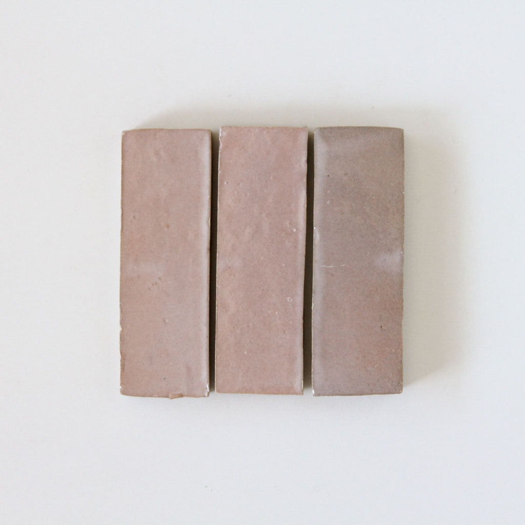Moroccan Zellige Thin Bejmat Moroccan Pink by Tiles of Ezra