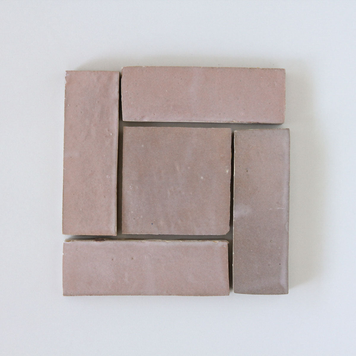 Moroccan Zellige Thin Bejmat Moroccan Pink by Tiles of Ezra