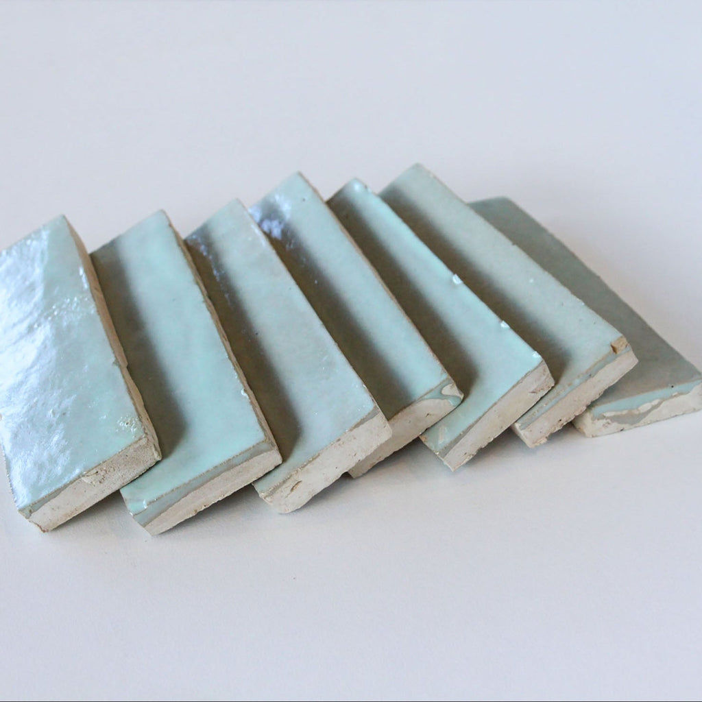 Moroccan Zellige Thin Bejmat Moss by Tiles of Ezra