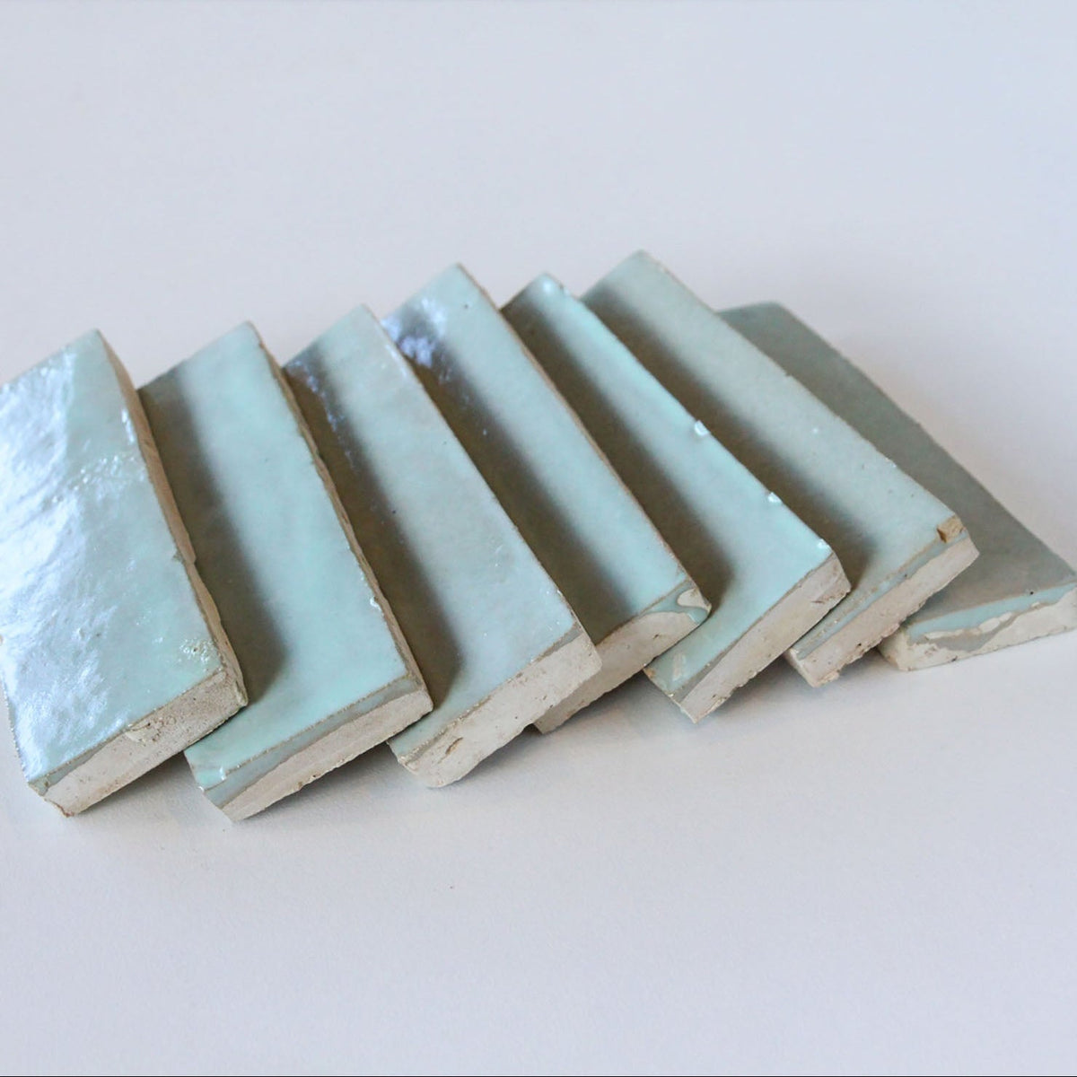Moroccan Zellige Thin Bejmat Moss by Tiles of Ezra