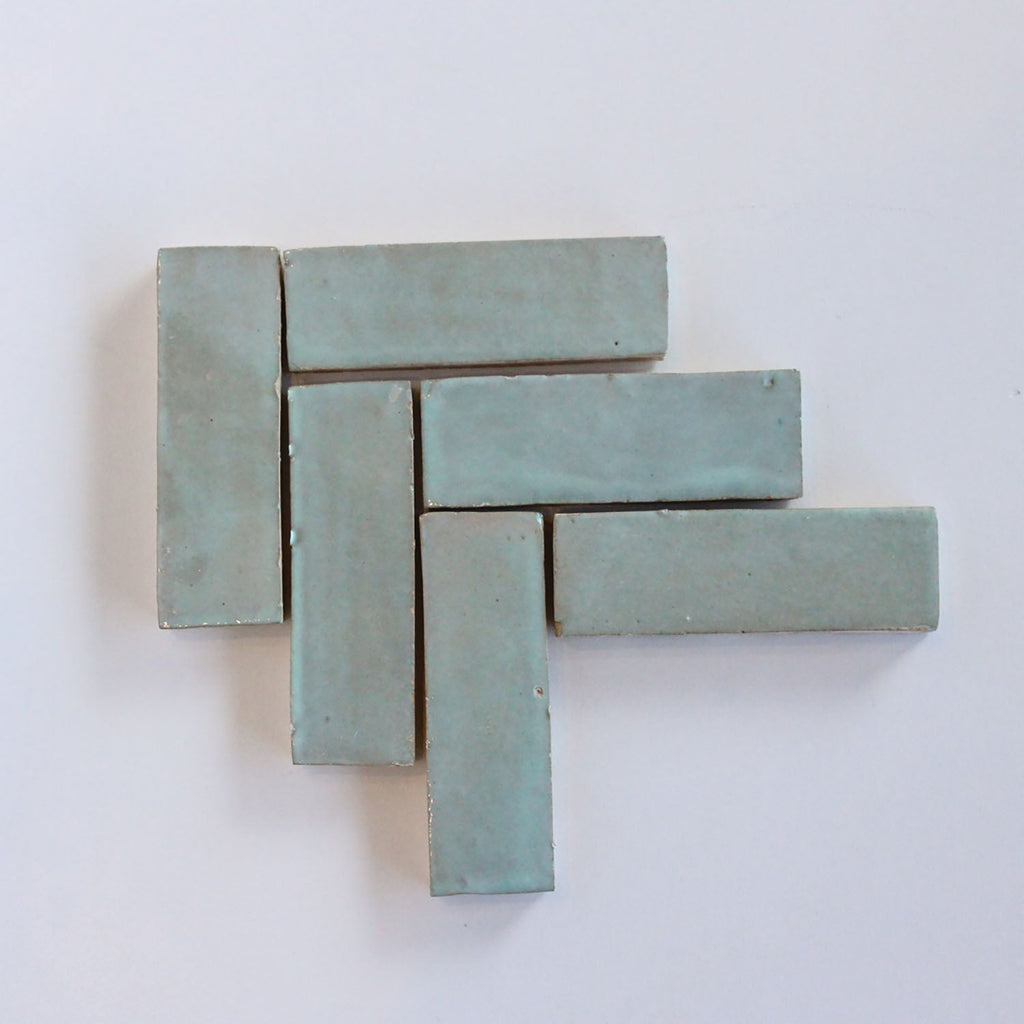 Moroccan Zellige Thin Bejmat Moss by Tiles of Ezra