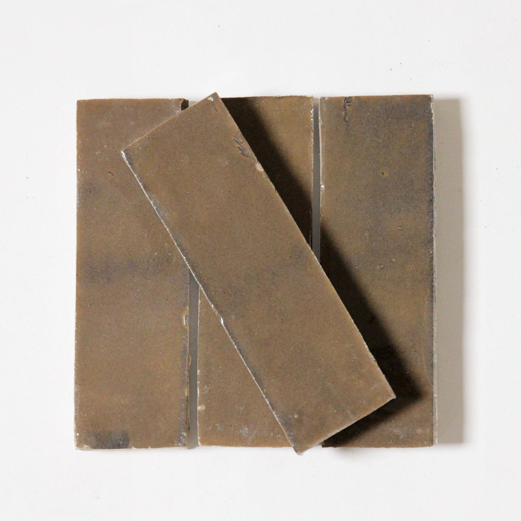 Moroccan Zellige Thin Bejmat Shiitake by Tiles of Ezra
