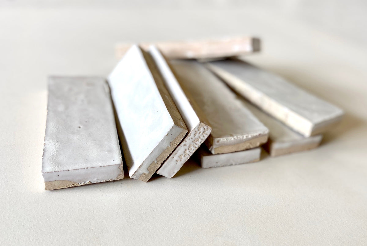Moroccan Zellige Thin Bejmat Snow by Tiles of Ezra