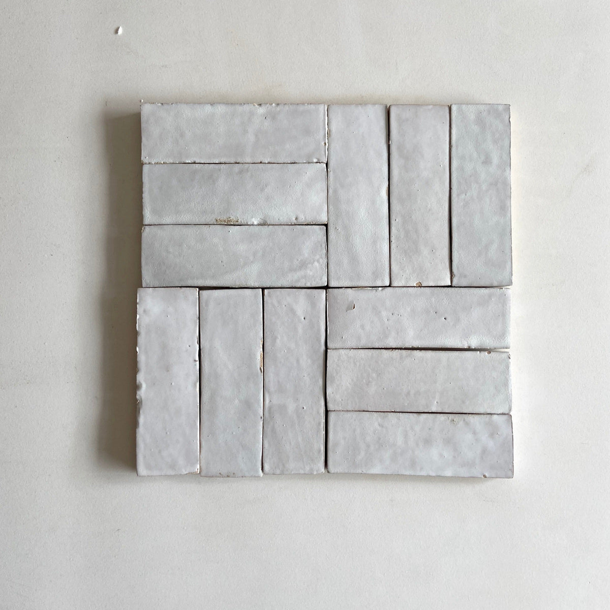 Moroccan Zellige Thin Bejmat Snow by Tiles of Ezra