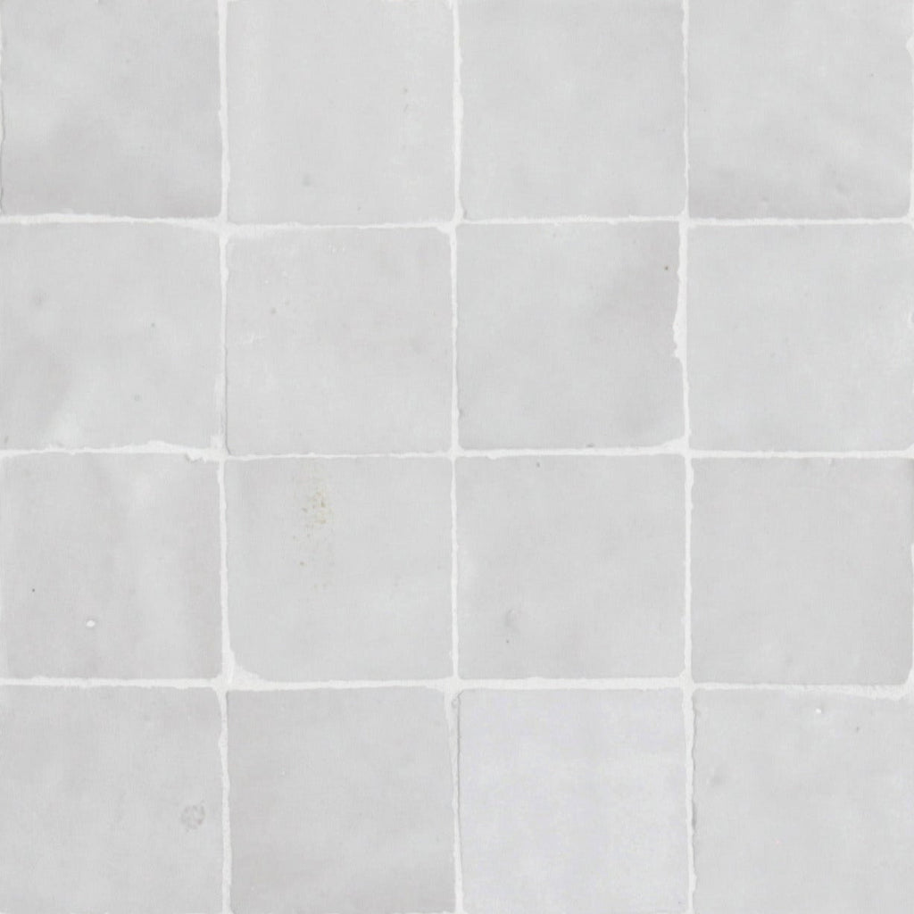 Moroccan Zellige Liston Mosaic Snow by Tiles of Ezra