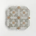 Moroccan Zellige Prisma Large Mosaic Large Format Snow + Dust + Clay by Tiles of Ezra