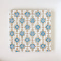 Moroccan Zellige Lucerna Mosaic Snow + Clay + Teal + Duck Egg Blue by Tiles of Ezra