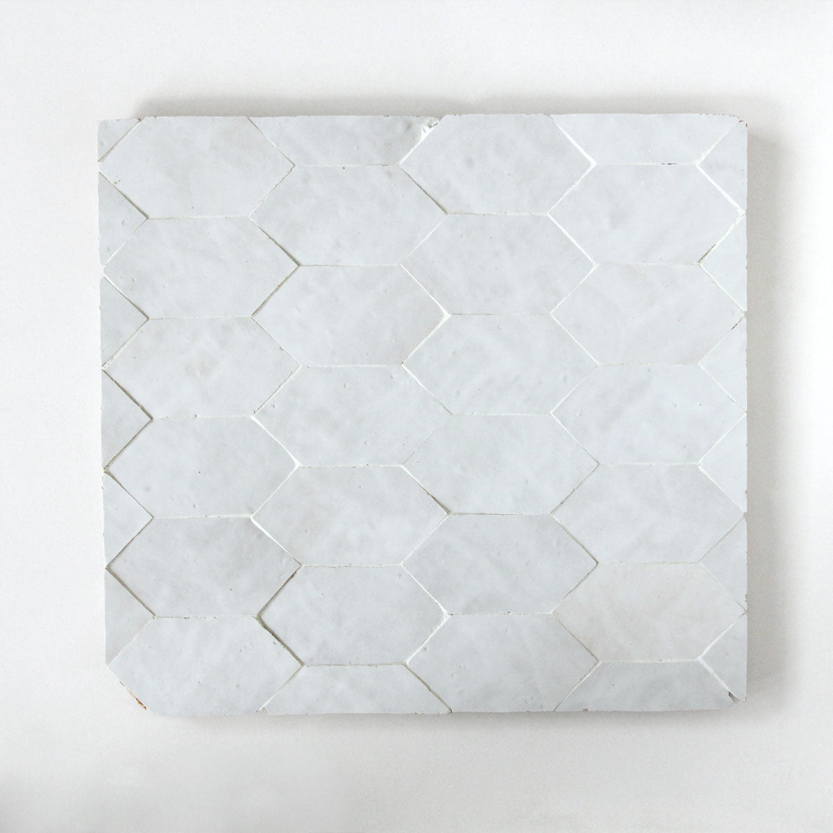 Moroccan Zellige Tesela Mosaic Snow by Tiles of Ezra