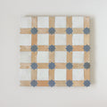 Moroccan Zellige Estela Mosaic Snow + Clay + Clear Sky by Tiles of Ezra