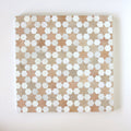 Moroccan Zellige Senda Mosaic Snow + Clay by Tiles of Ezra
