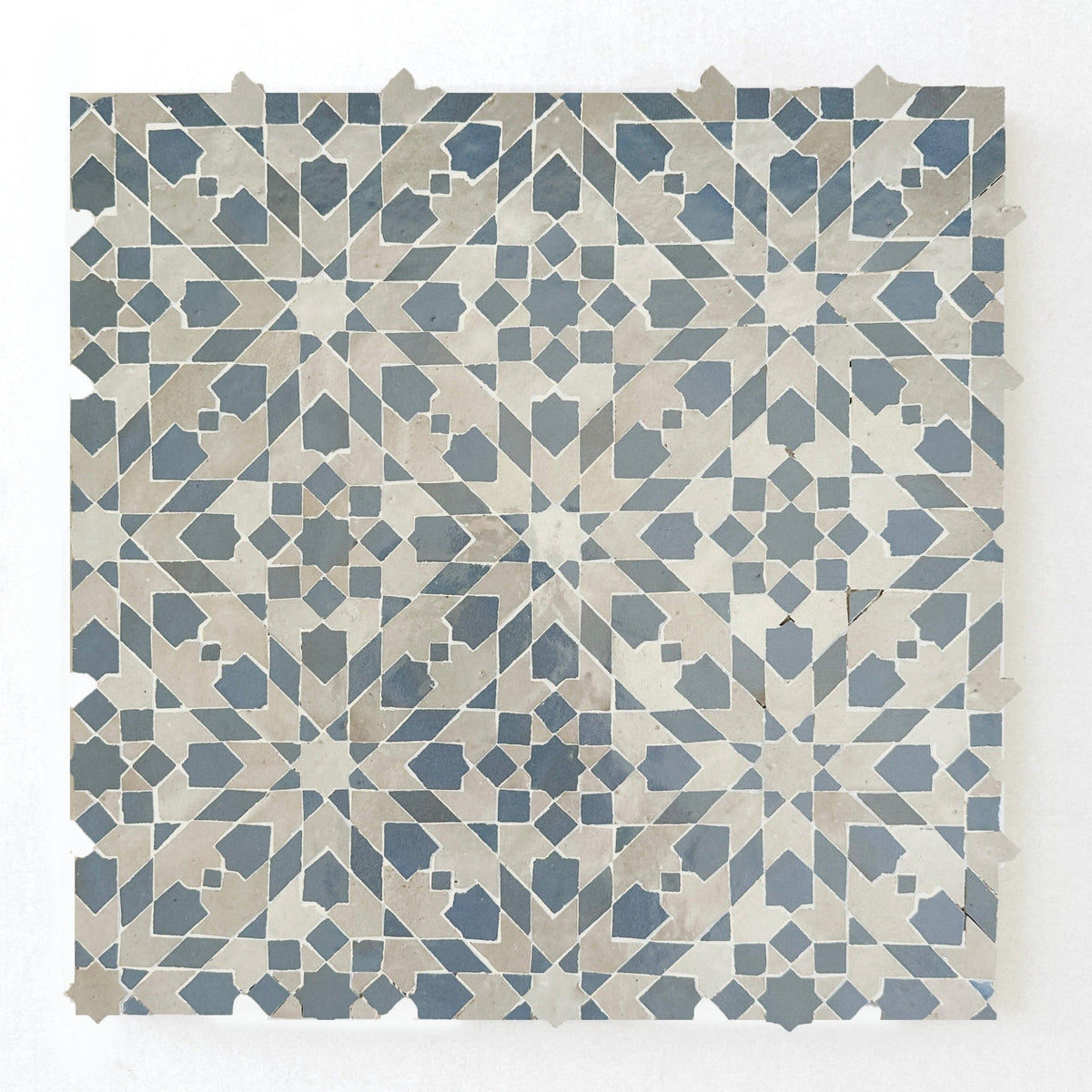 Moroccan Zellige Cadencia Mosaic Dust + Clear Sky by Tiles of Ezra