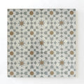Moroccan Zellige Alcazar Mosaic Snow + Latte + Duck Egg Blue by Tiles of Ezra