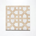 Moroccan Zellige Mirador Large Mosaic Large Format Snow + Clay by Tiles of Ezra