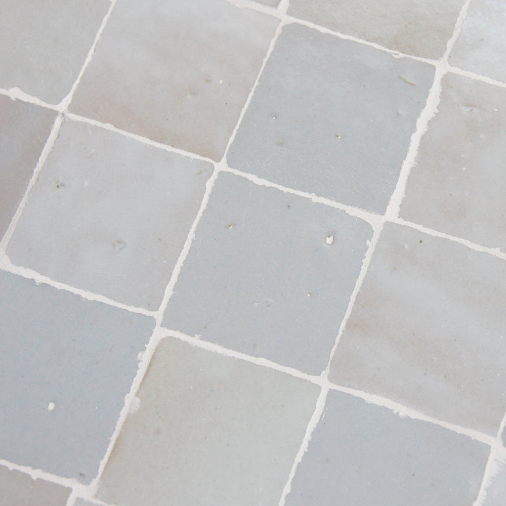 Moroccan Zellige Liston Mosaic Duck Egg Blue by Tiles of Ezra