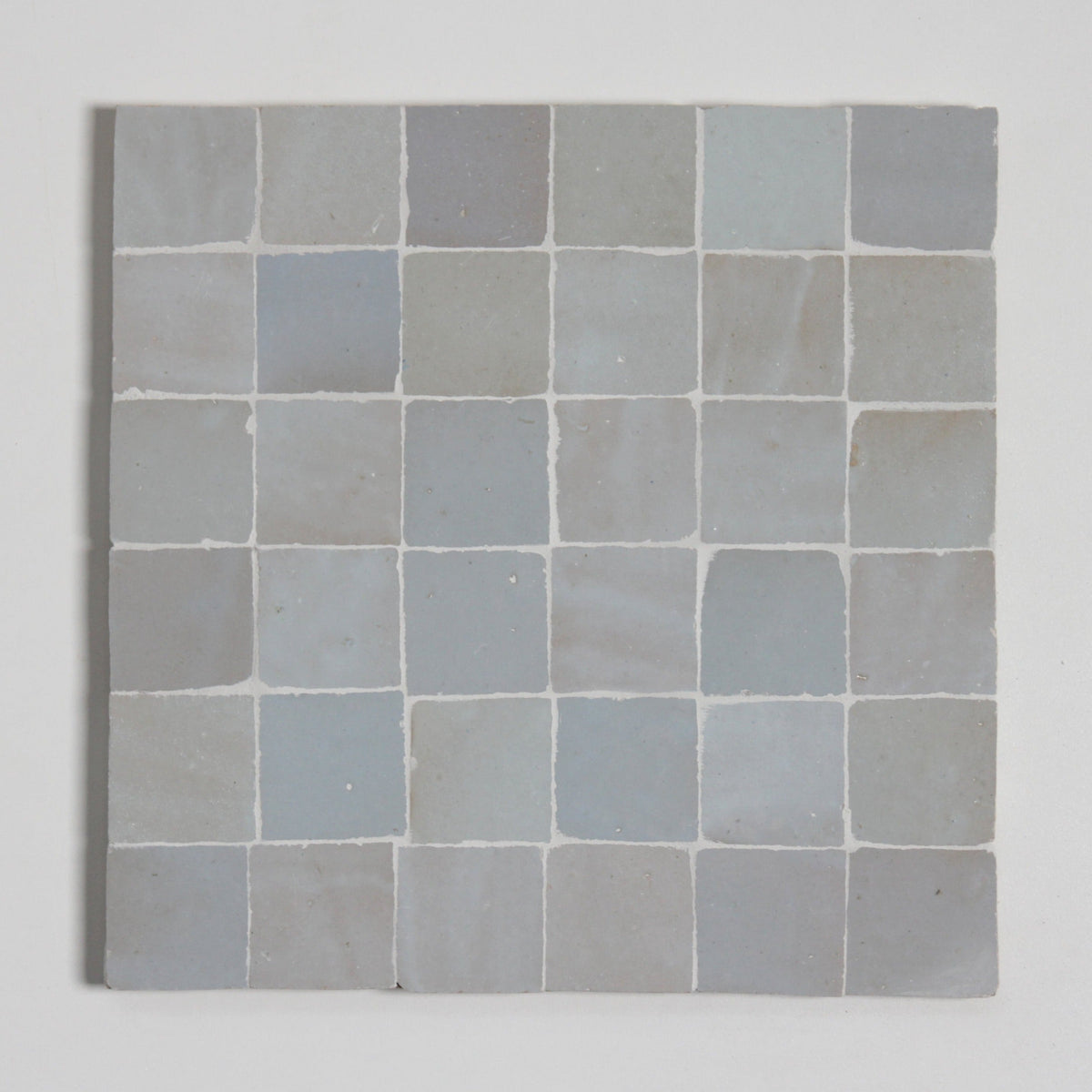 Moroccan Zellige Liston Mosaic Duck Egg Blue by Tiles of Ezra