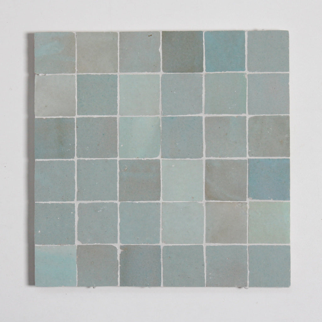Moroccan Zellige Liston Mosaic Moss by Tiles of Ezra
