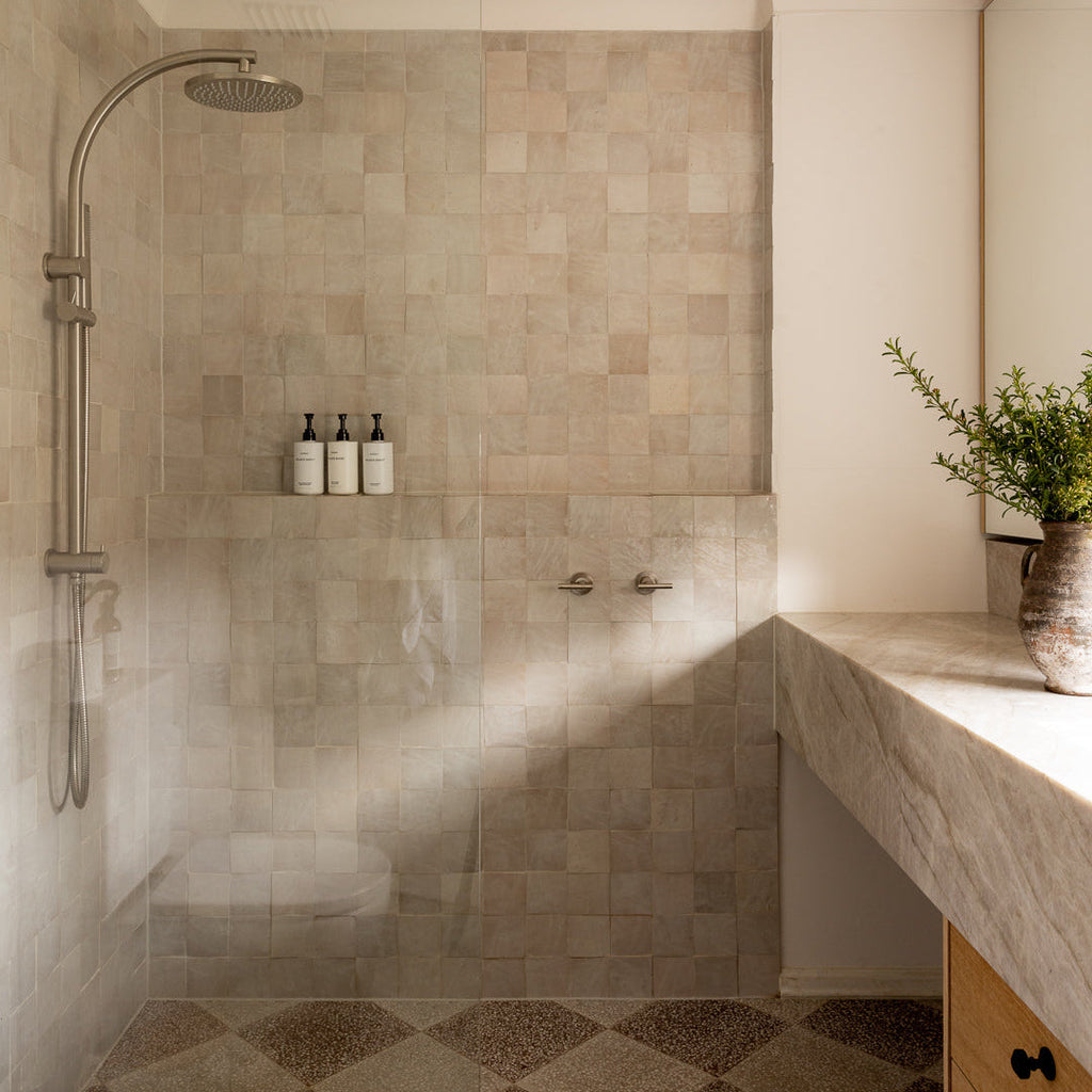 Moroccan Zellige Square Dust by Tiles of Ezra