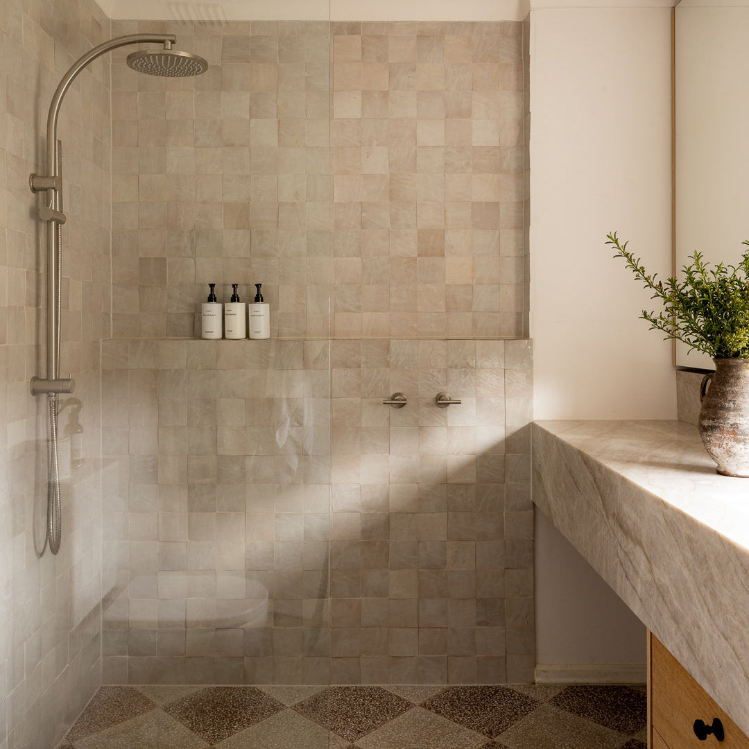 Moroccan Zellige Square Dust by Tiles of Ezra